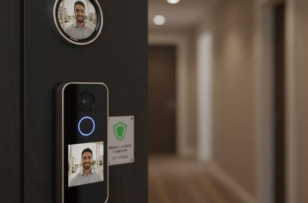 Mirillas digitales y videoporteros: seguridad cumpliendo la ley